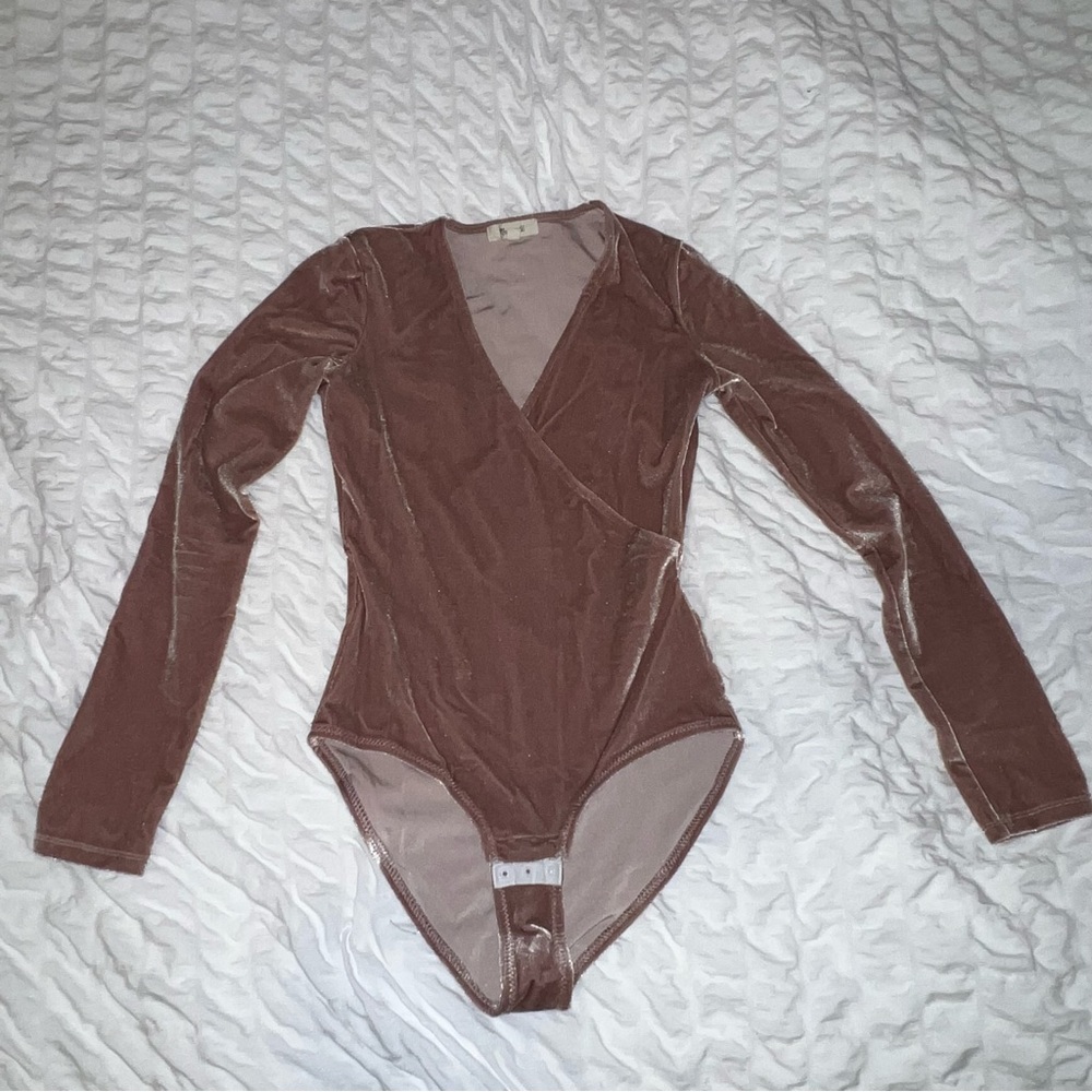 Madewell Velvet Bodysuit
